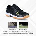 Zeal 3.0 Tennis Shoes -Black
