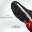 Nivia OPA Pickleball & Padel Court Shoe -Black