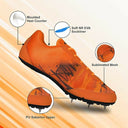 Nivia Zion-1 Track & Field Running Spikes -Orange