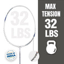 Yonex Astrox Attack 9 Graphite Badminton Racquet - PEARL WHITE