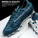 Nivia Encounter 11 Kids Arabian Green Football Studs