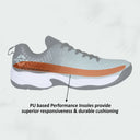 Nivia Power Smash Tennis Shoes -Dove Grey